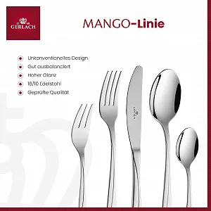 Набір столових приборів Gerlach 1760, нержавіюча сталь, 6 персон, 30 предметів, ніж, виделка, ложка, блискучий ціна на synthetic.ua - Фото 1 Набір столових приборів Gerlach 1760, нержавіюча сталь, 6 персон, 30 предметів, ніж, виделка, ложка, блискучий synthetic.ua - Фото 1