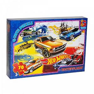 Пазлы Hot Wheels машины 70 элементов [tsi55183-TSI] - Фото 1