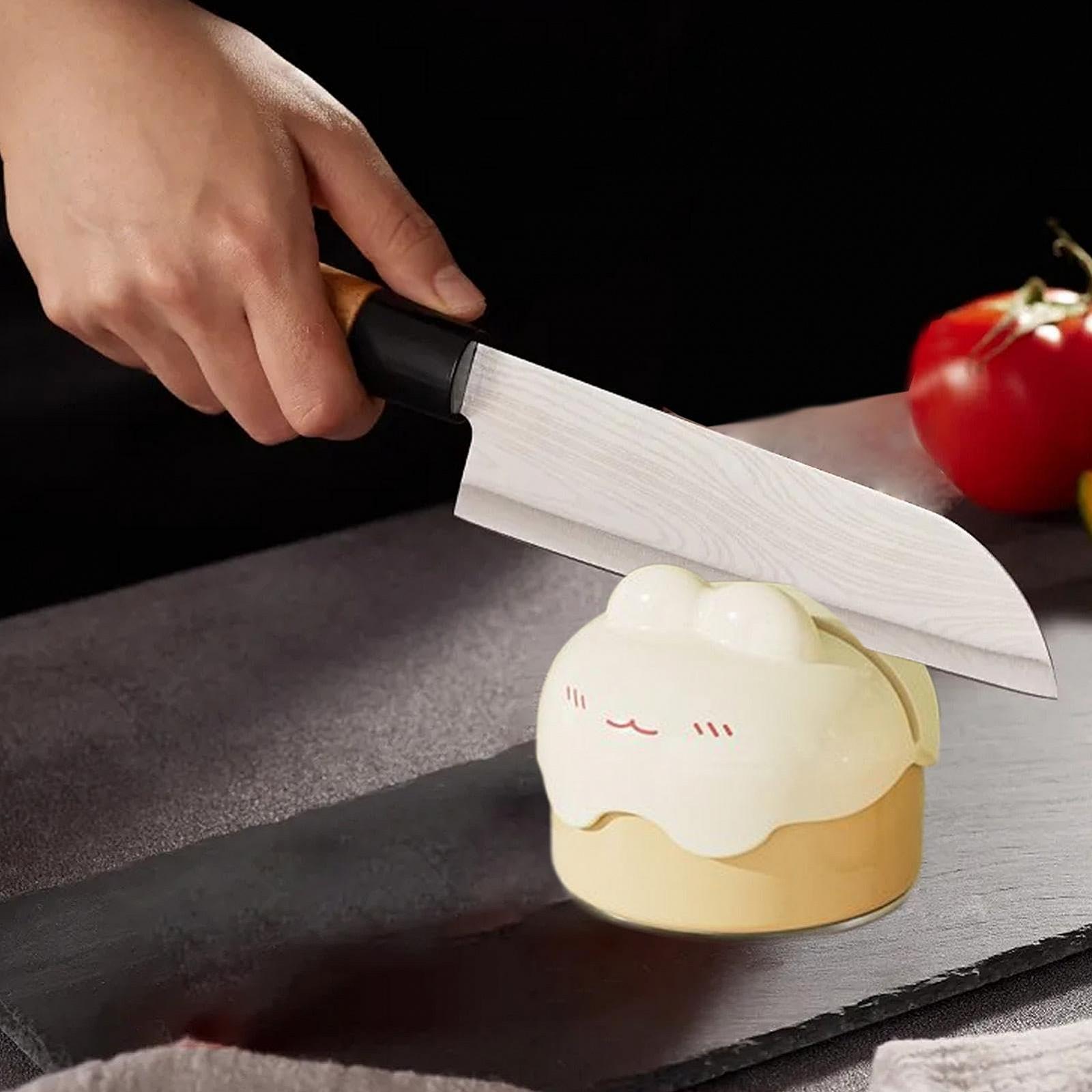 Точилка для ножей и ножниц Cutter Sharpener ручная на присоске портативная профессиональная, фото №8