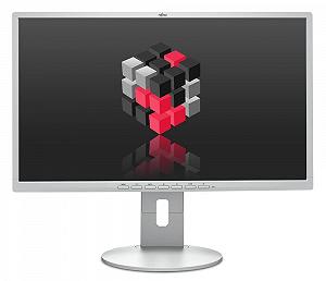Монітор Fujitsu B24-8 T 23,8 Zoll/60,45 см TFT 1920 x 1080 1000:1 250cd/m² 5ms DisplayPort & VGA & DVI інтегровані динаміки білий/світло-сірий - Фото 1