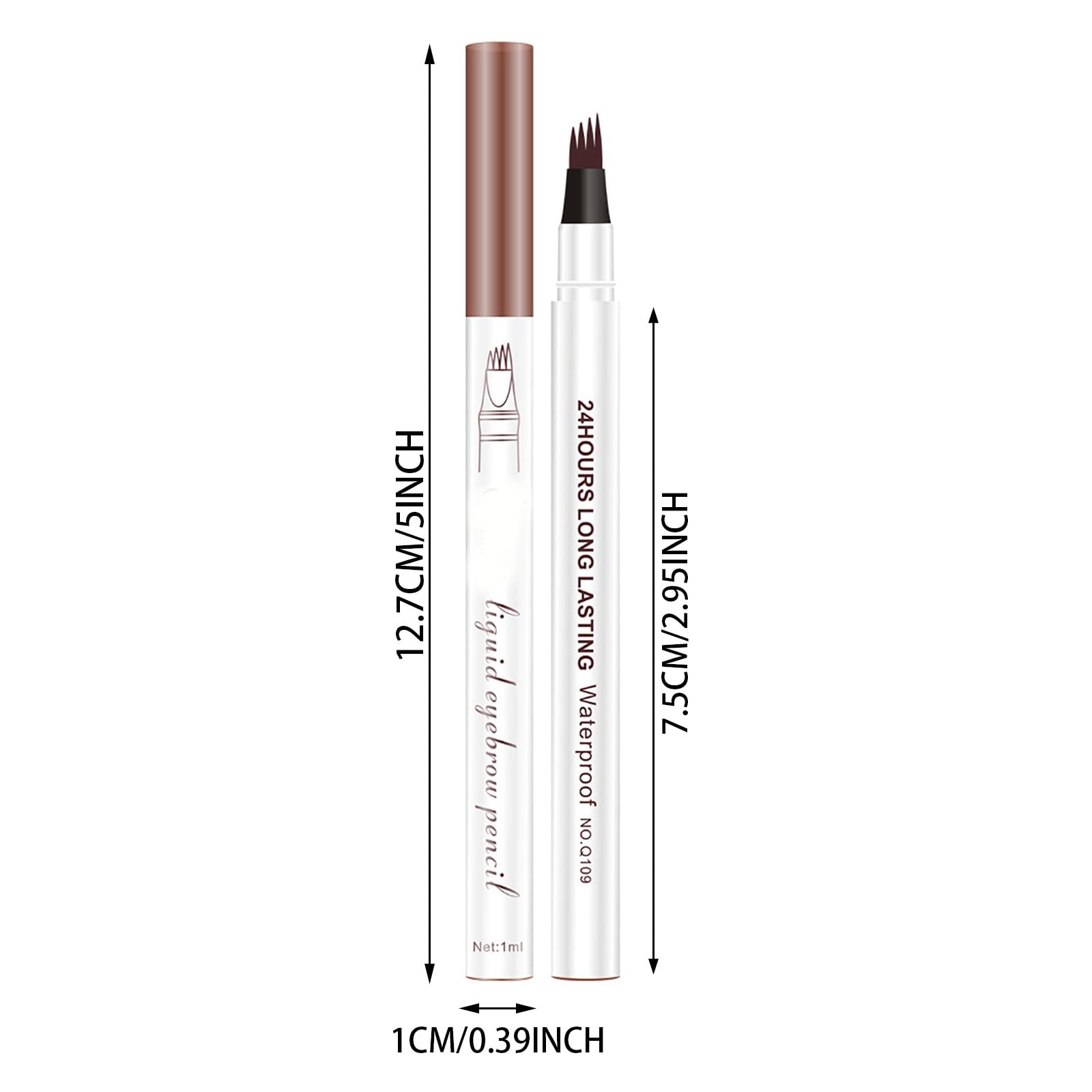 Карандаш для бровей 2024 3D Водостойкий Microblading 4 Острых кончика Натуральный оттенок (C, Один размер), фото №7