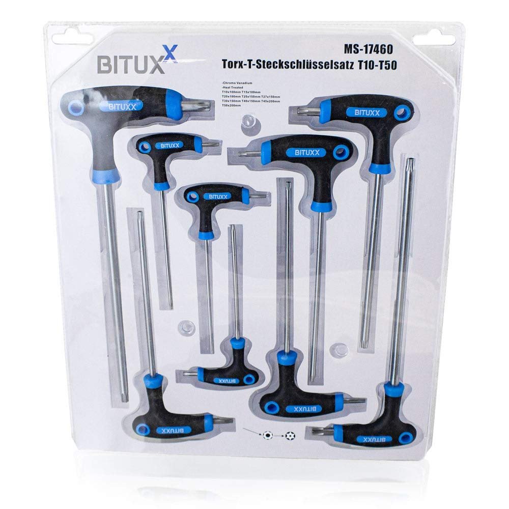 Набор отверток BITUXX Inner Torx T 9 штук T10 - T50, фото №6 Набор отверток BITUXX Inner Torx T 9 штук T10 - T50, фото №6