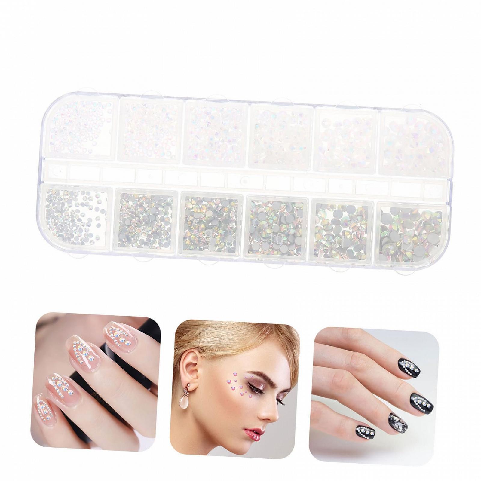 Прикраси для манікюру PLAFOPE, плоскі стрази для нігтів, фото №2