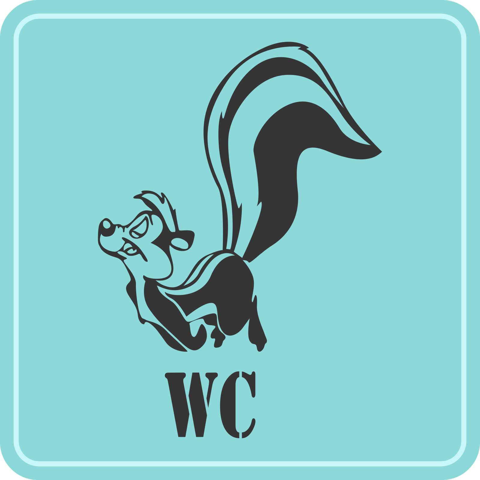 Наклейка на стіну Indigos UG Скунс Декор для кухні та вітальні, фото №2 Наклейка на стіну Indigos UG Скунс Декор для кухні та вітальні, фото №2