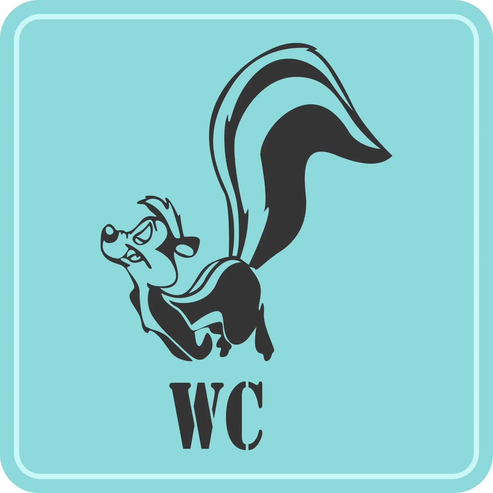 Наклейка на стену Indigos UG Скунс Декор для кухни и гостиной, фото №2