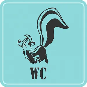 Наклейка на стіну Indigos UG Скунс Декор для кухні та вітальні synthetic.ua - Фото 1