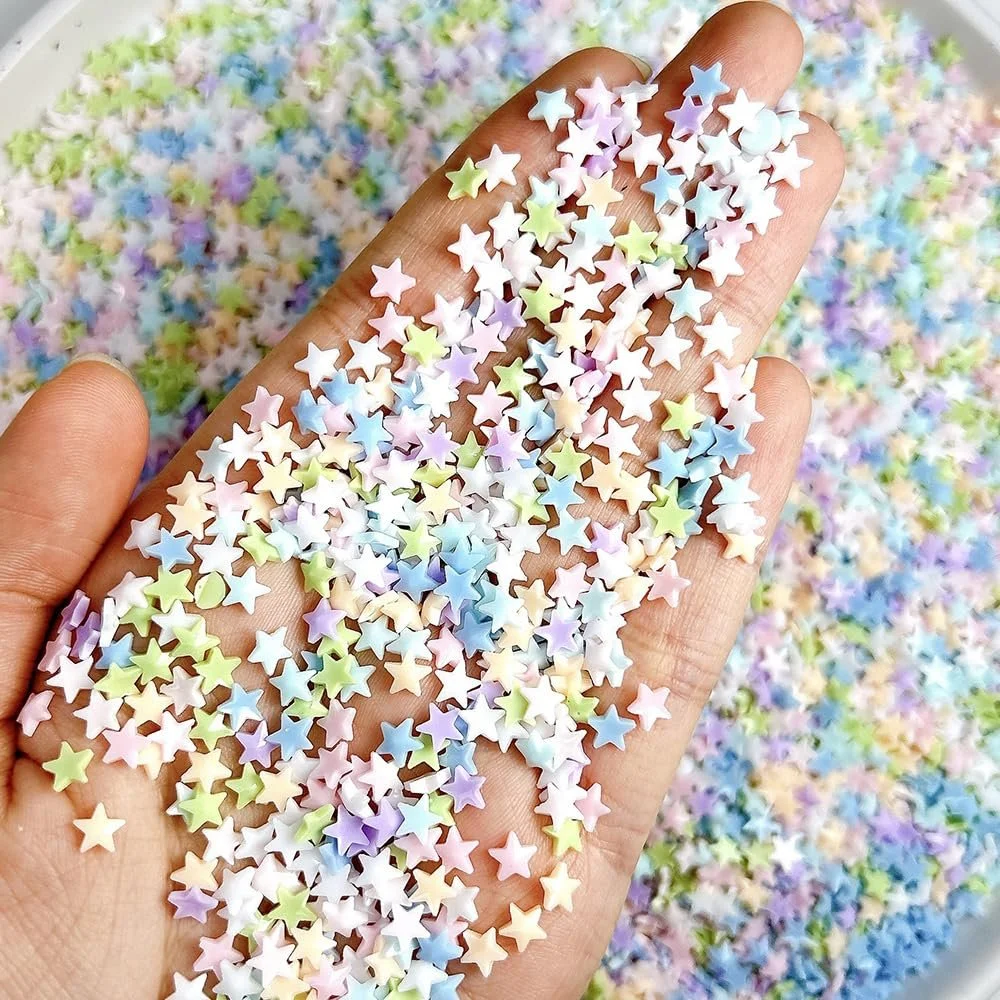 Украшения для ногтей Звезды, 100 шт, мини, разноцветные, фото №3
