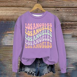 Жіноча толстовка з принтом Los Angeles, принт з літерами ціна на synthetic.ua - Фото 1 Жіноча толстовка з принтом Los Angeles, принт з літерами synthetic.ua - Фото 1