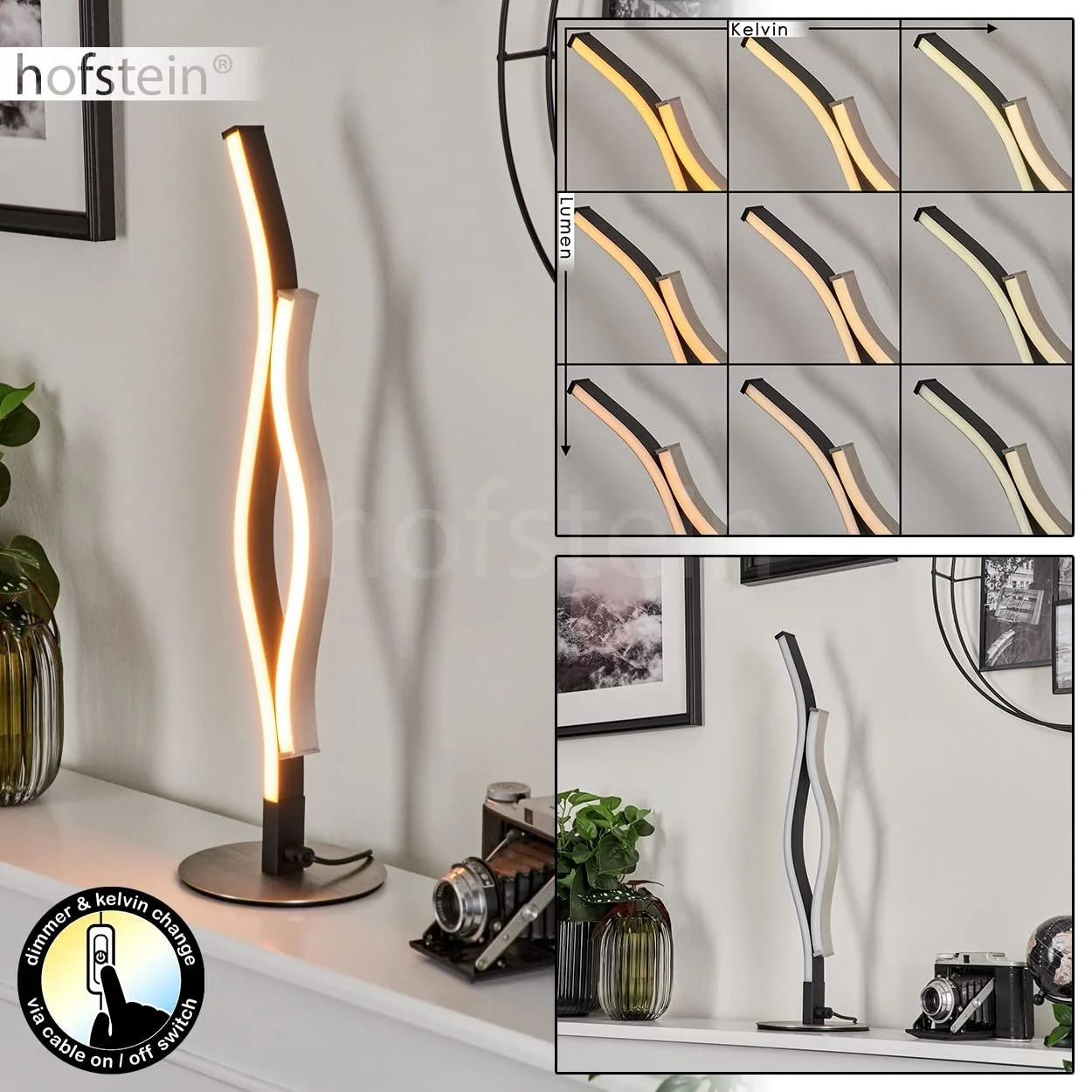 Настільна лампа Serlande LED Reading Lamp димована 8 Вт 900 Лм 2300-4000 К Чорний / Матовий алюміній / Білий, фото №2