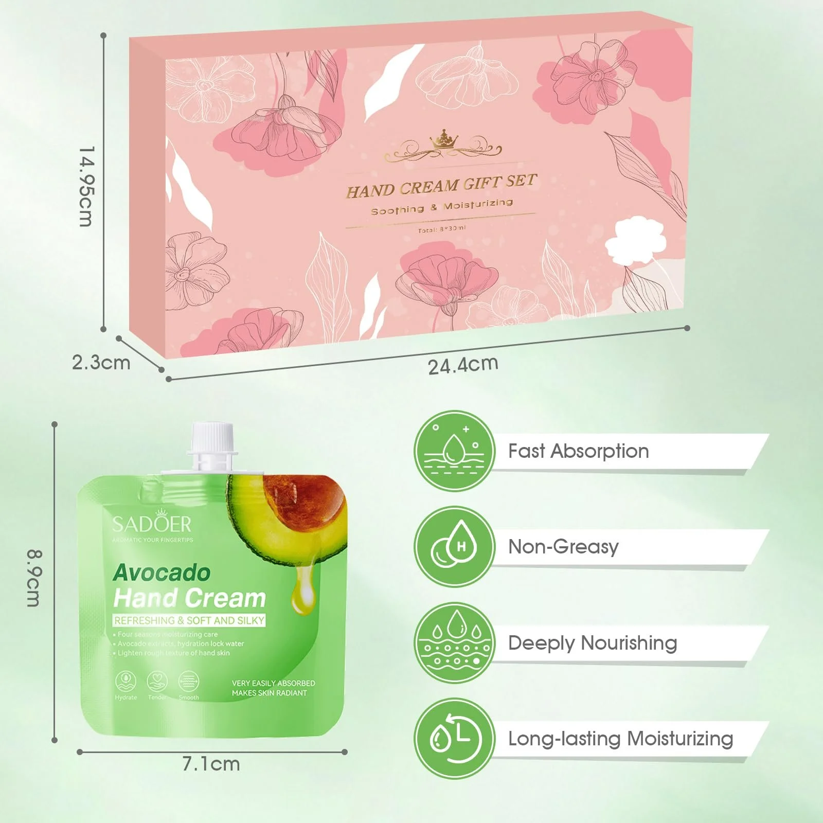 Крем для рук Набір міні-кремів для рук Подарунковий набір 8 шт, фото №6