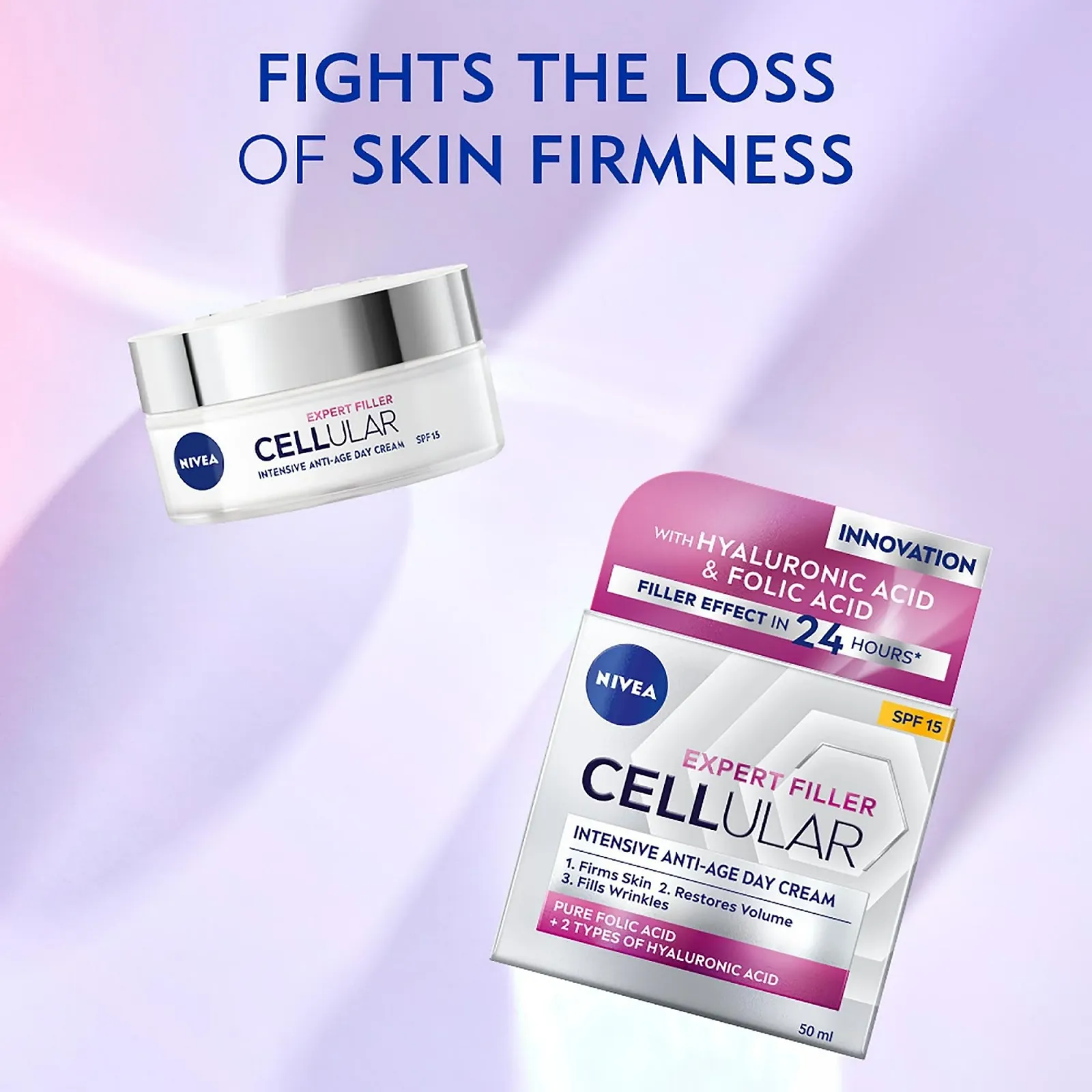 Денний крем Nivea Cellular Anti-Age SPF 15 50 мл, фото №3