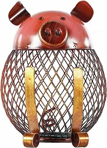 Скарбничка Vintage ретро залізна небитка цегляно-червона - Фото 1