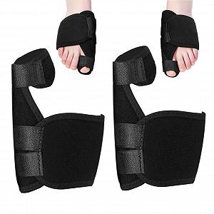 Шина для великого пальця ноги Набір з 2-х фіксаторів Hallux Valgus Регульований захист - Фото 1