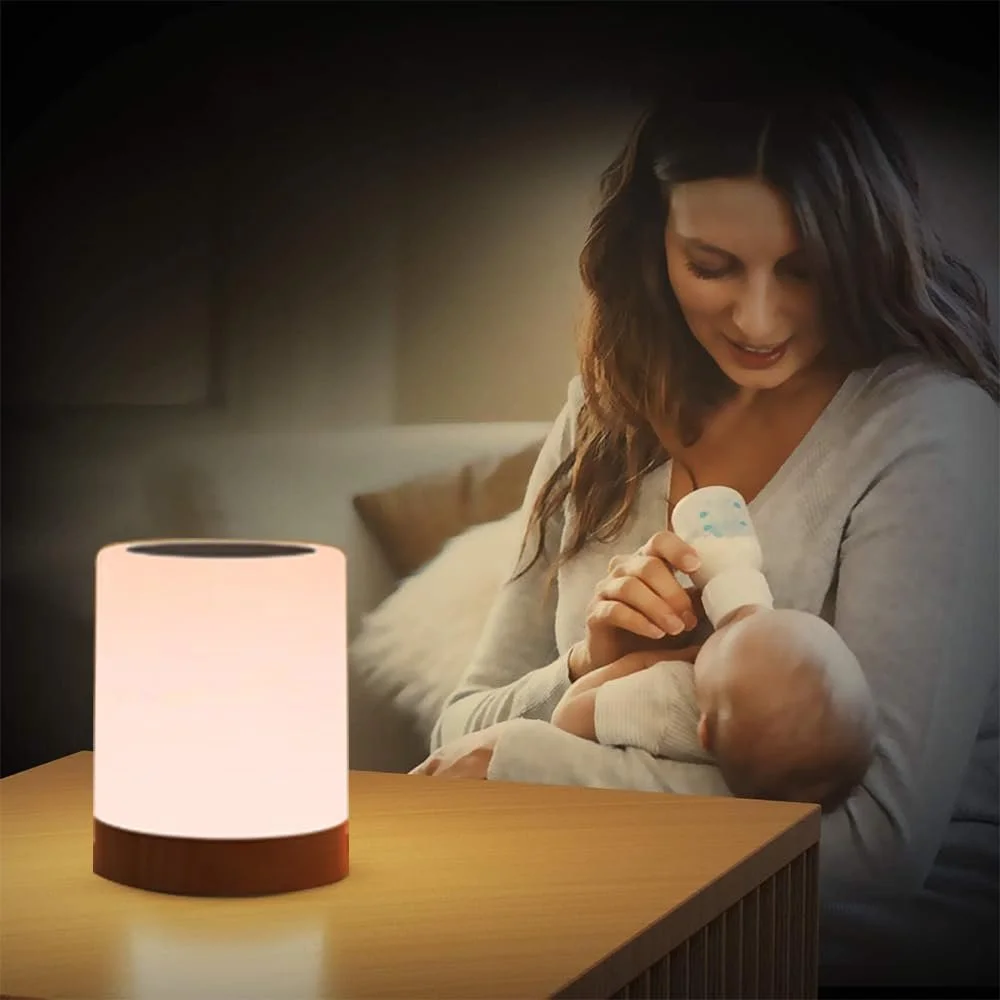 Настільна лампа Amouhom Сенсорна Нічник 5000-6500 K Регульована RGB, фото №3