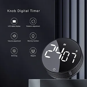 Кухонный таймер AVINIA LED Магнитный Цифровой Визуальный для детей и взрослых synthetic.ua - Фото 1