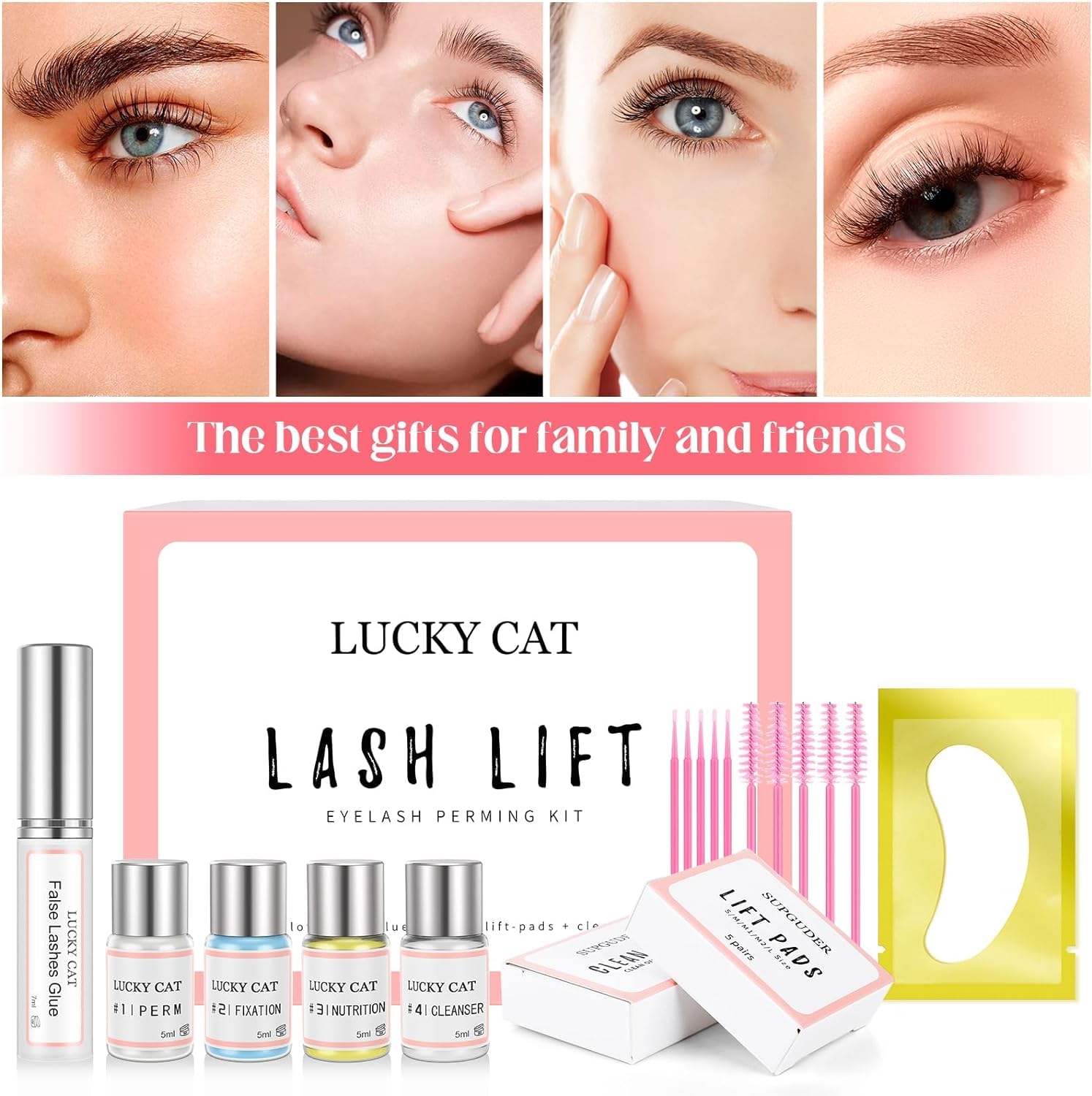 Еyelash Weixinbuy Lifting Set Starter Kit Lash Extensions Curling Lifting Kit Semi-Permanent Curling Perming Wave Suitable for Salon, фото №6