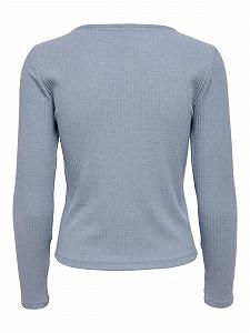 Блуза ONLNELLA L/S BUTTON TOP CS NN 15261547-Eventide ONLY Блакитний L synthetic.ua - Фото 1