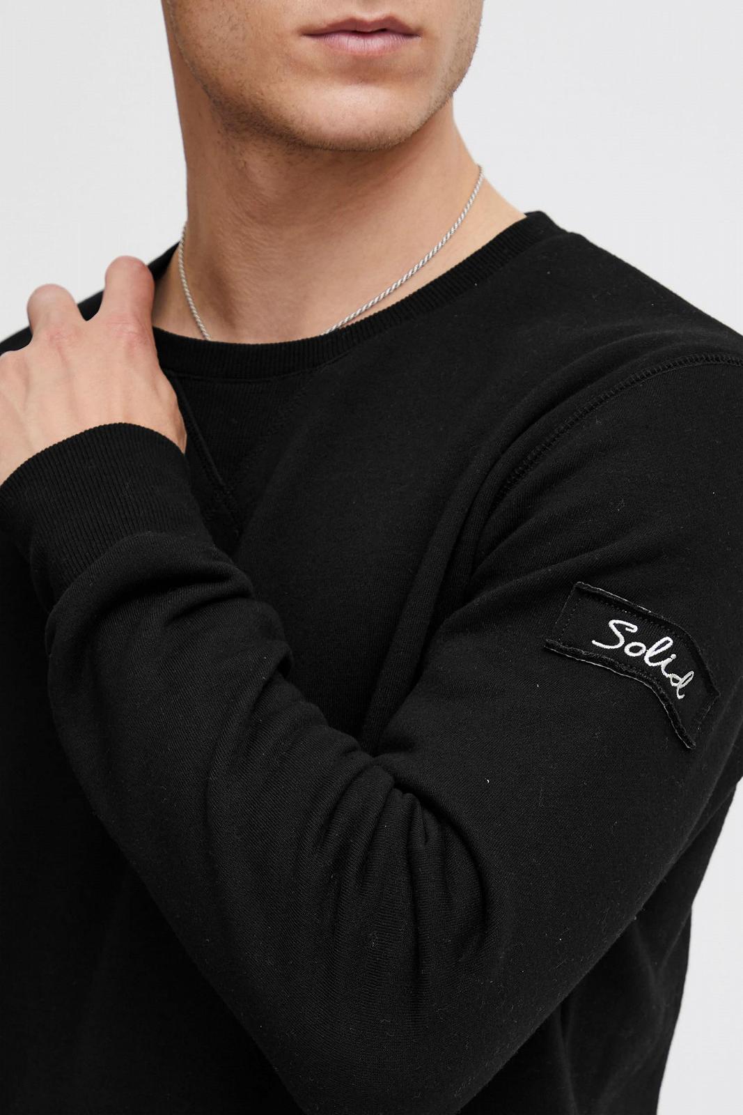 Светр Solid SDTrip O-Neck Чоловічий з круглим вирізом, ребристими манжетами, з бавовни, стандартний крій, фото №5
