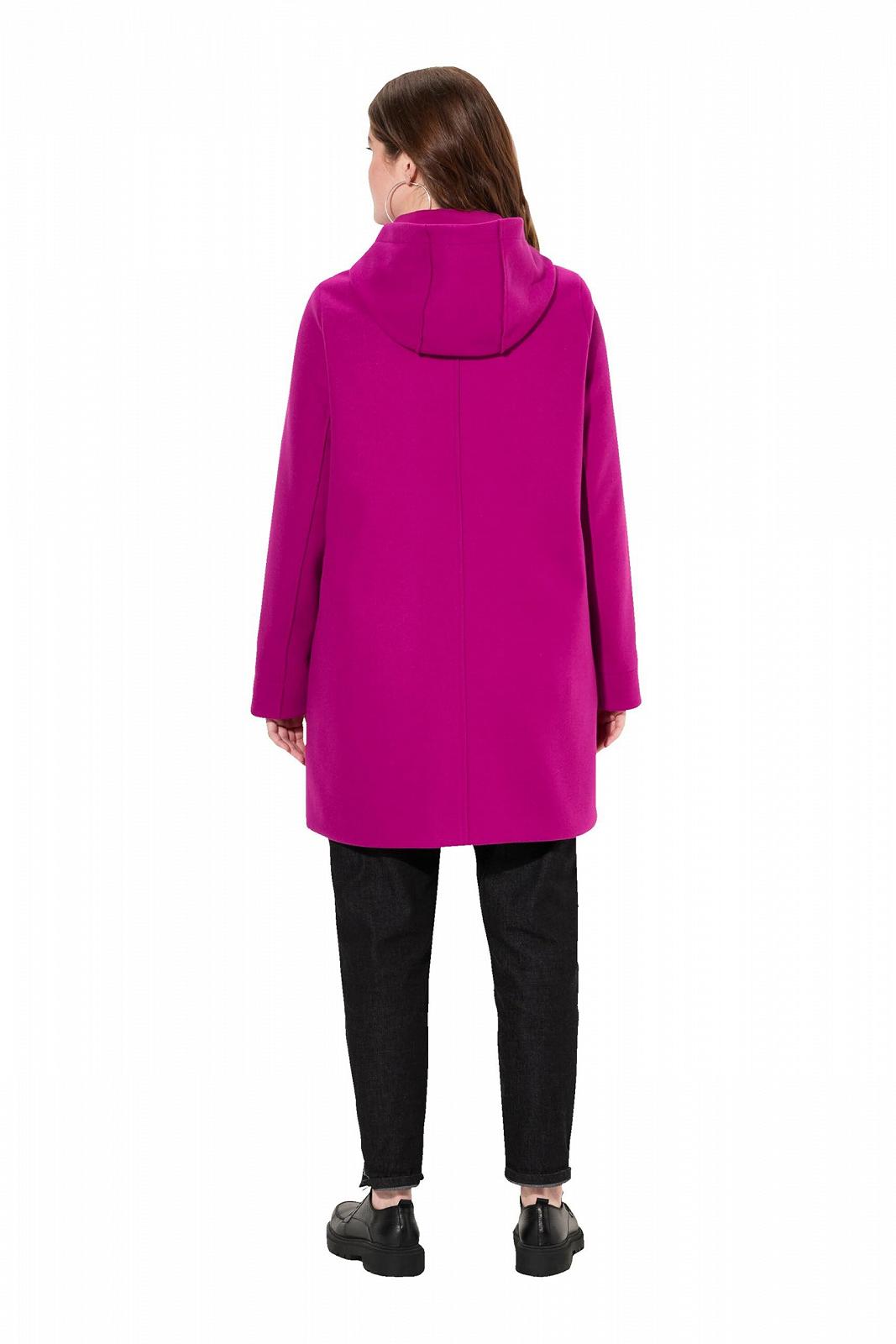 Жіноче пальто дафлко Ulla Popken наToggle застібках з капюшоном, фото №2