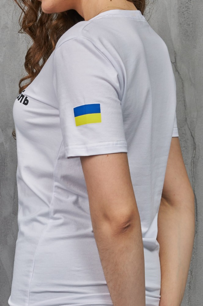 Футболка женская руський корабль белая, фото №4