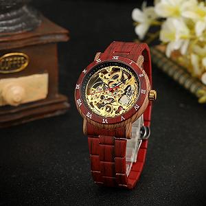 Годинник Forsining 8277 Red-Gold synthetic.ua - Фото 1