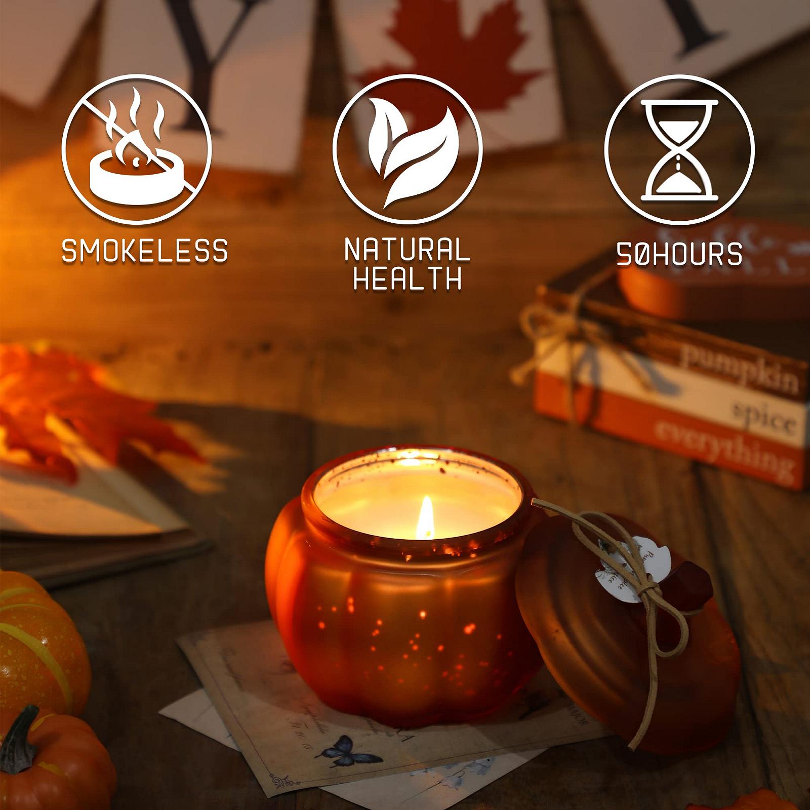 Свеча Pumpkin форма тыквы аромат осень, фото №3 Свеча Pumpkin форма тыквы аромат осень, фото №3