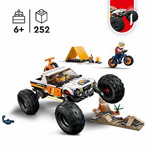 Lego City 60387 Позашляхова пригода Іграшковий кемпінг-пікап із працюючою підвіскою для дітей від 6 років ціна на synthetic.ua - Фото 1 Lego City 60387 Позашляхова пригода Іграшковий кемпінг-пікап із працюючою підвіскою для дітей від 6 років synthetic.ua - Фото 1