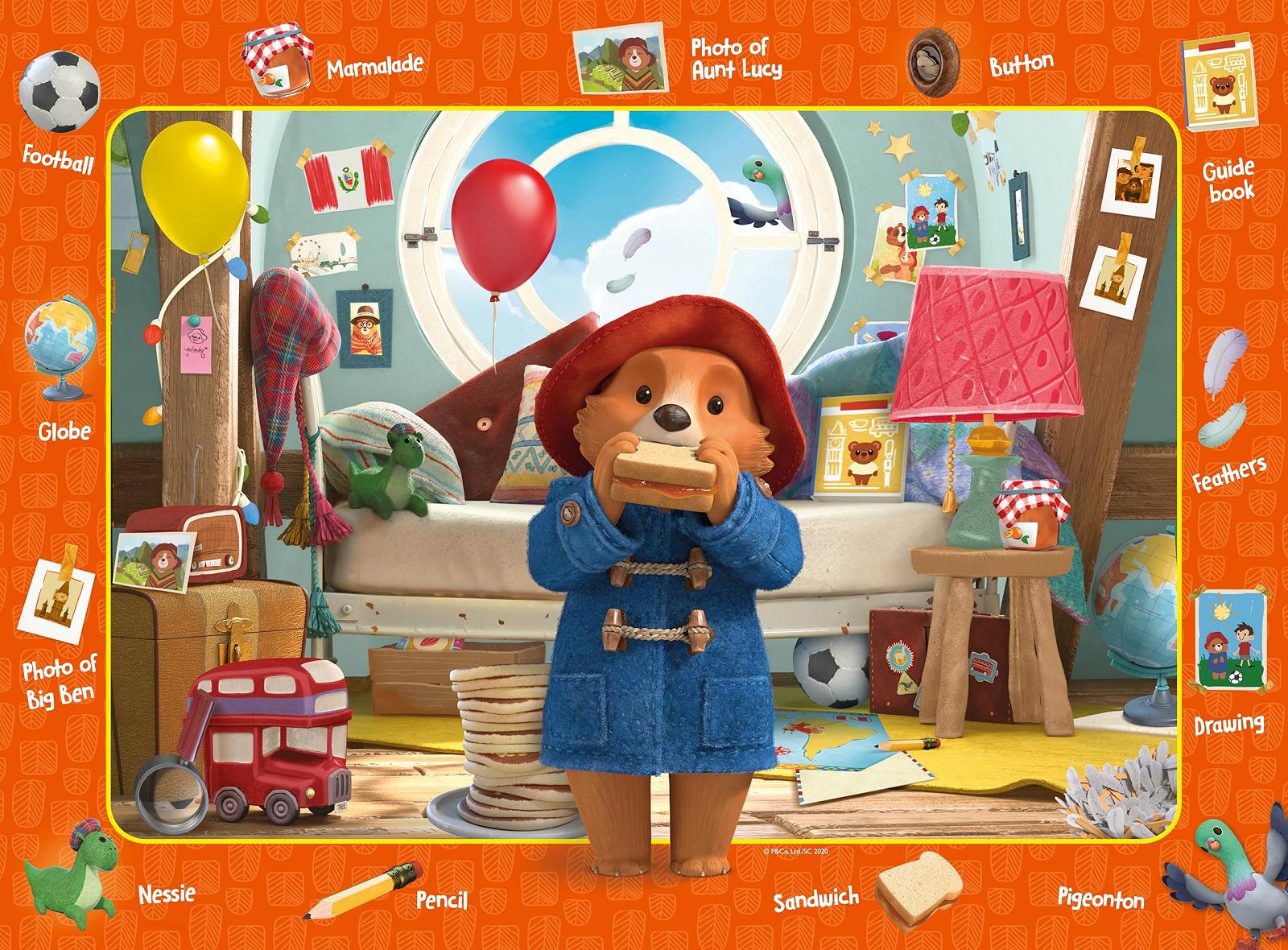 Напольный детский пазл Ravensburger Paddington My First Floor Puzzle 5114 Messy Little Bear 16 больших деталей, фото №2