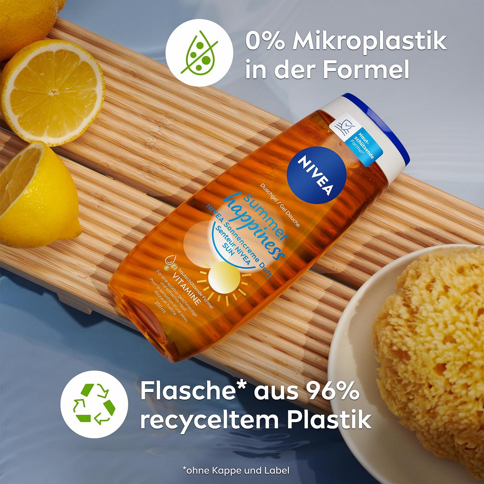 Гель для душа NIVEA Summer Happiness pH-нейтральный с витаминами C и E 250 мл, фото №6