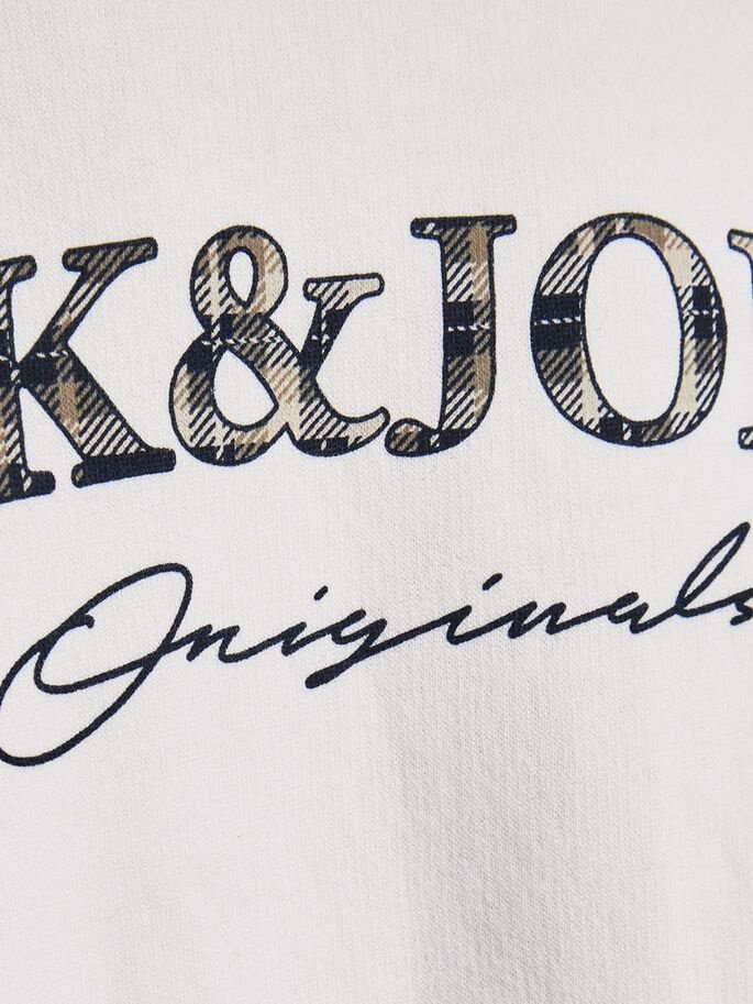 Світшот JORMINISTRY SWEAT CREW NECK 12180410 Cloud Dancer Jack&Jones  L, фото №3