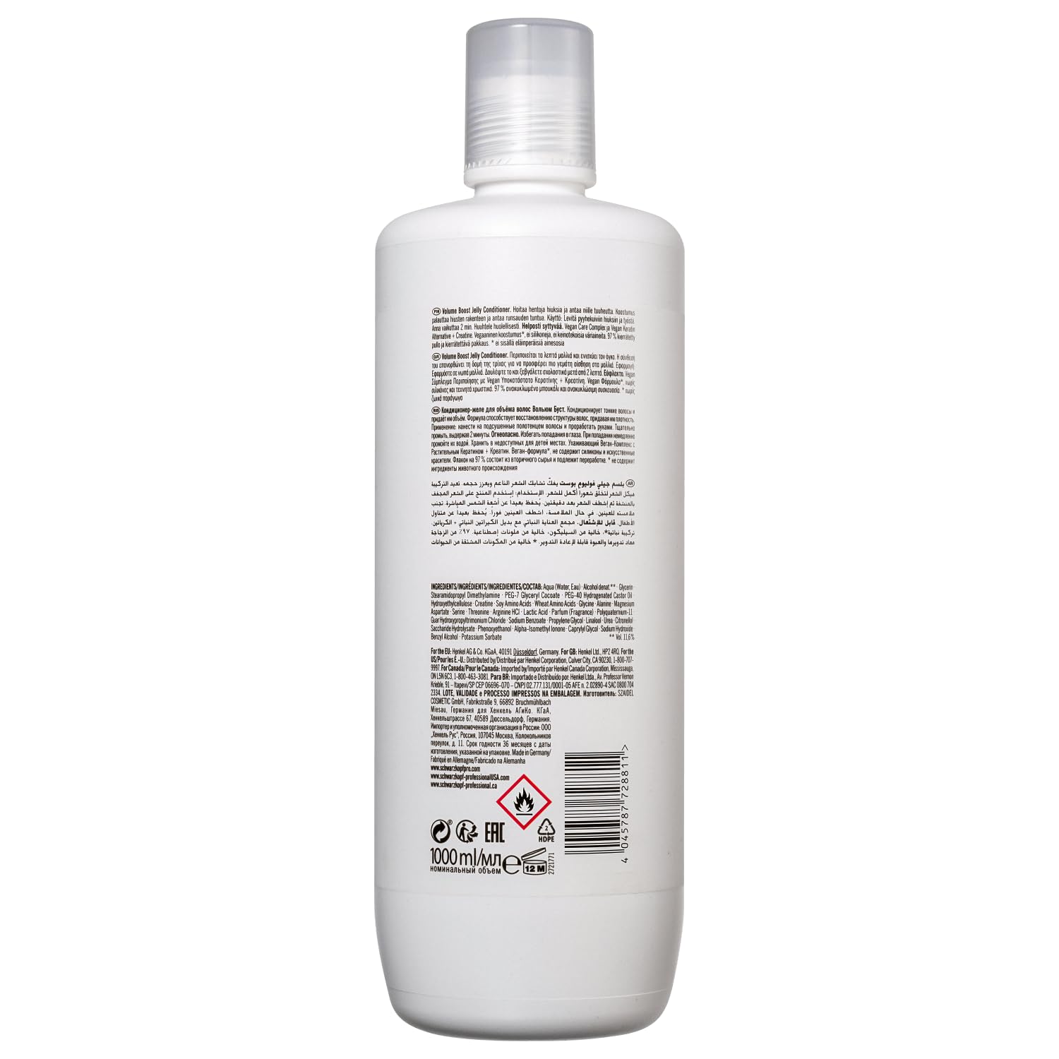 Кондиціонер Schwarzkopf Professional BC Bonacure Volume Boost Jelly Creatine Без запаху, фото №3