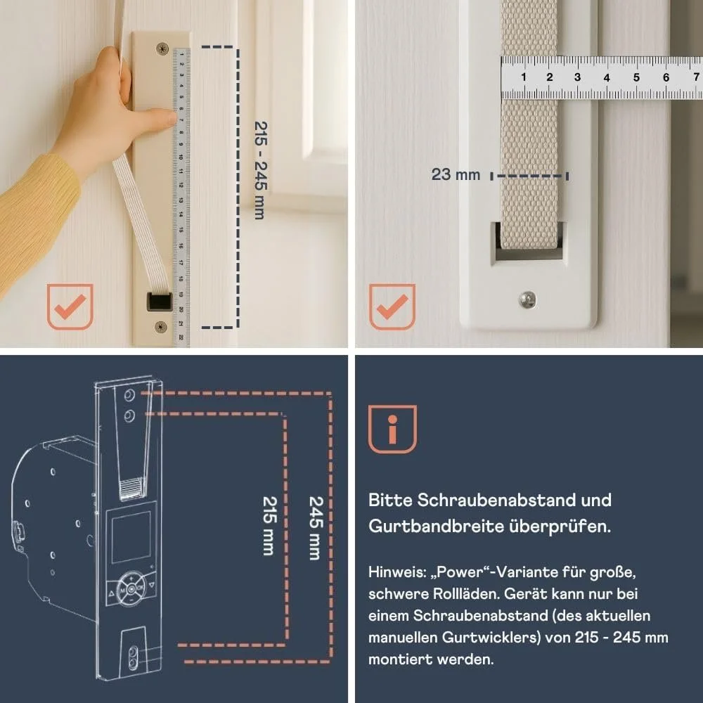 Намотувач стрічки для ролетів RolloTron Home Pilot / 45кг / 6 кв. м / Дисплей / Білий, фото №5 Намотувач стрічки для ролетів RolloTron Home Pilot / 45кг / 6 кв. м / Дисплей / Білий, фото №5
