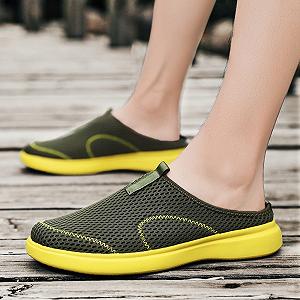 Кроссовки мужские Лето 2022 Hollow Fly Woven Легкие Дышащие Удобные Decompression Fashion Sports Running Shoes Lift Shoes synthetic.ua - Фото 1