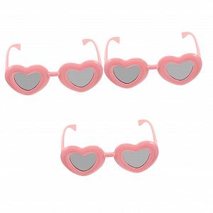 Сонцезахисні Окуляри Серце VALICLUD 3St Пластик Рожевий - Фото 1
