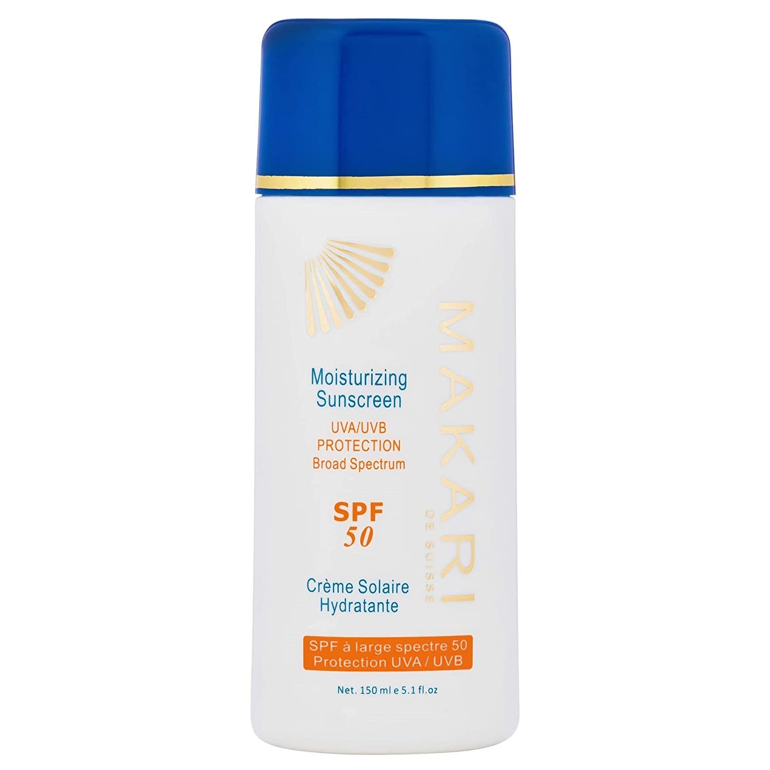 Лосьйон сонцезахисний Makari Moisturising Sunscreen SPF 50 для обличчя та тіла зволожувальний, фото №1