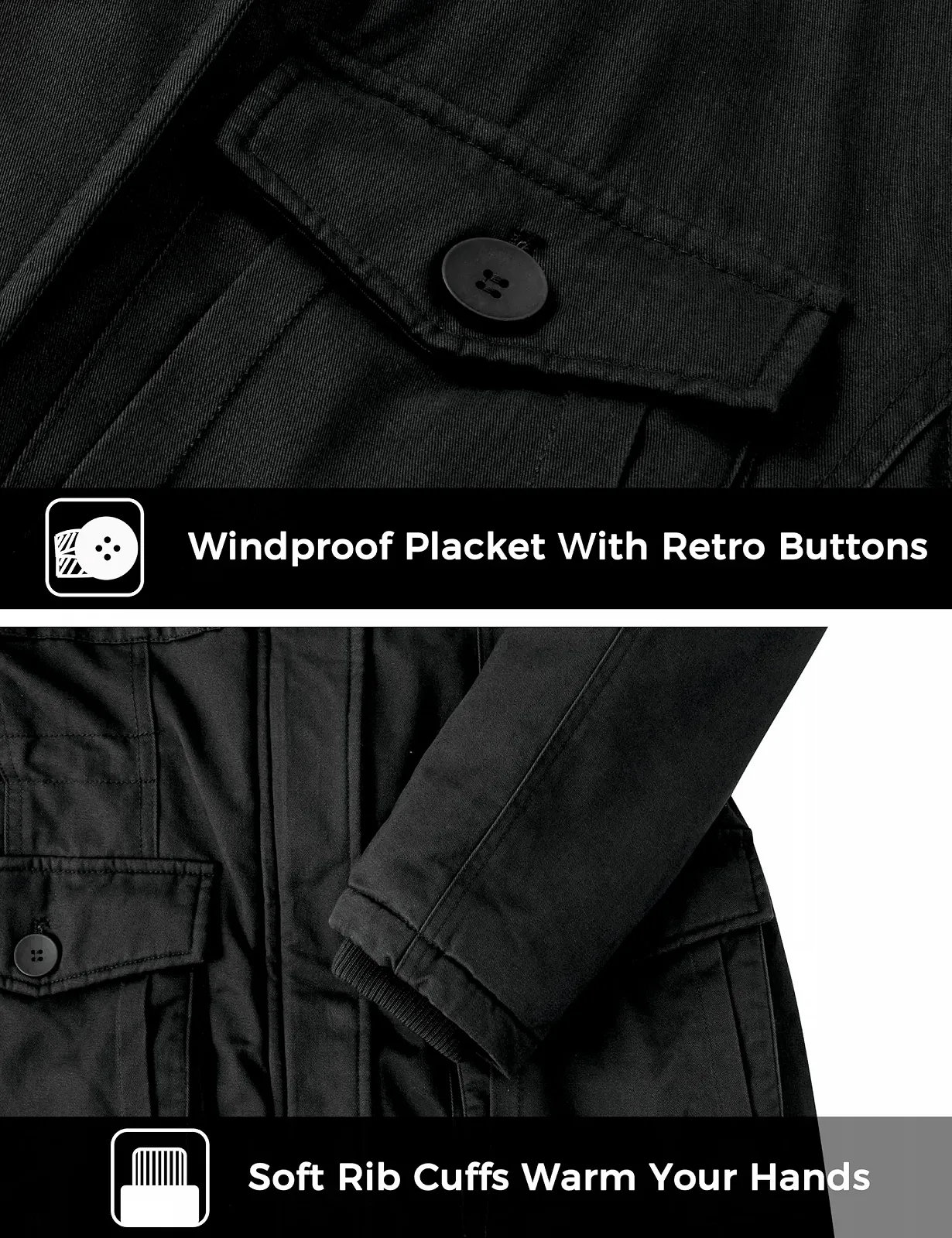 Куртка Wantdo Класична Бавовняна Жіноча Тепла Флісова, фото №6