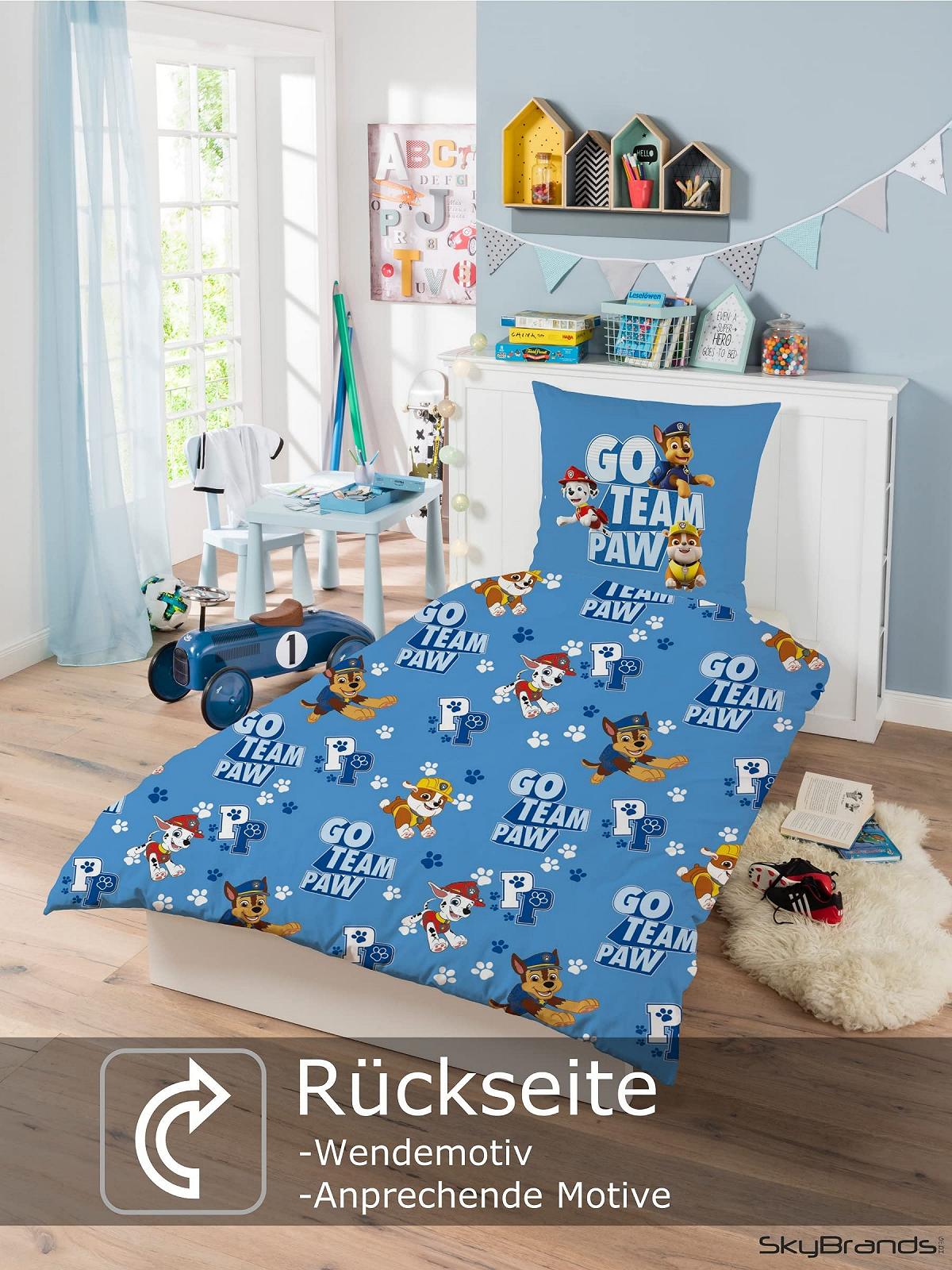 Постільна білизна Paw Patrol 135 x 200 cm 80 x 80 cm Бавовна · Дитяча постільна білизна для дівчаток та хлопчиків · 2 предмети Paw Patrol, фото №3