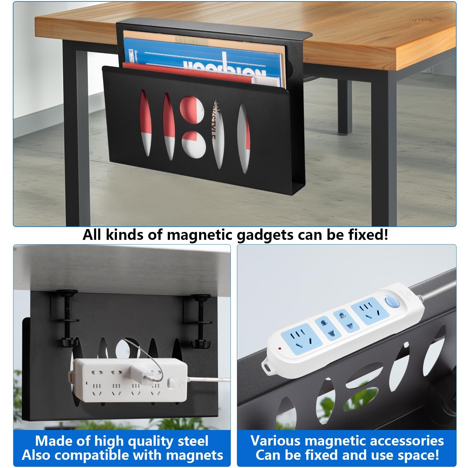 Подставка для ноутбука с ящиком органайзером Zijstandaard Сталь Черный (одинарный слой), фото №6 Подставка для ноутбука с ящиком органайзером Zijstandaard Сталь Черный (одинарный слой), фото №6