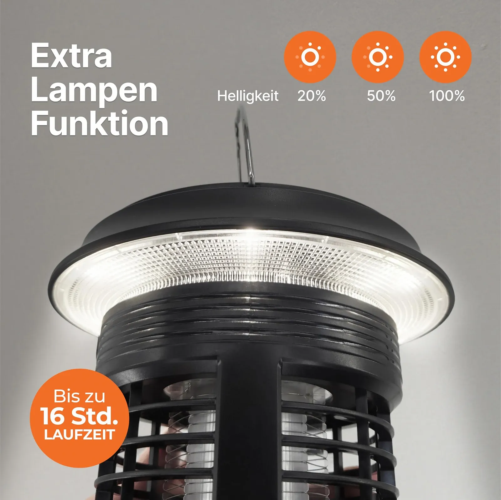 Електричний знищувач комах Rapizz Solar & Plug IPX4 1500 V Black, фото №4