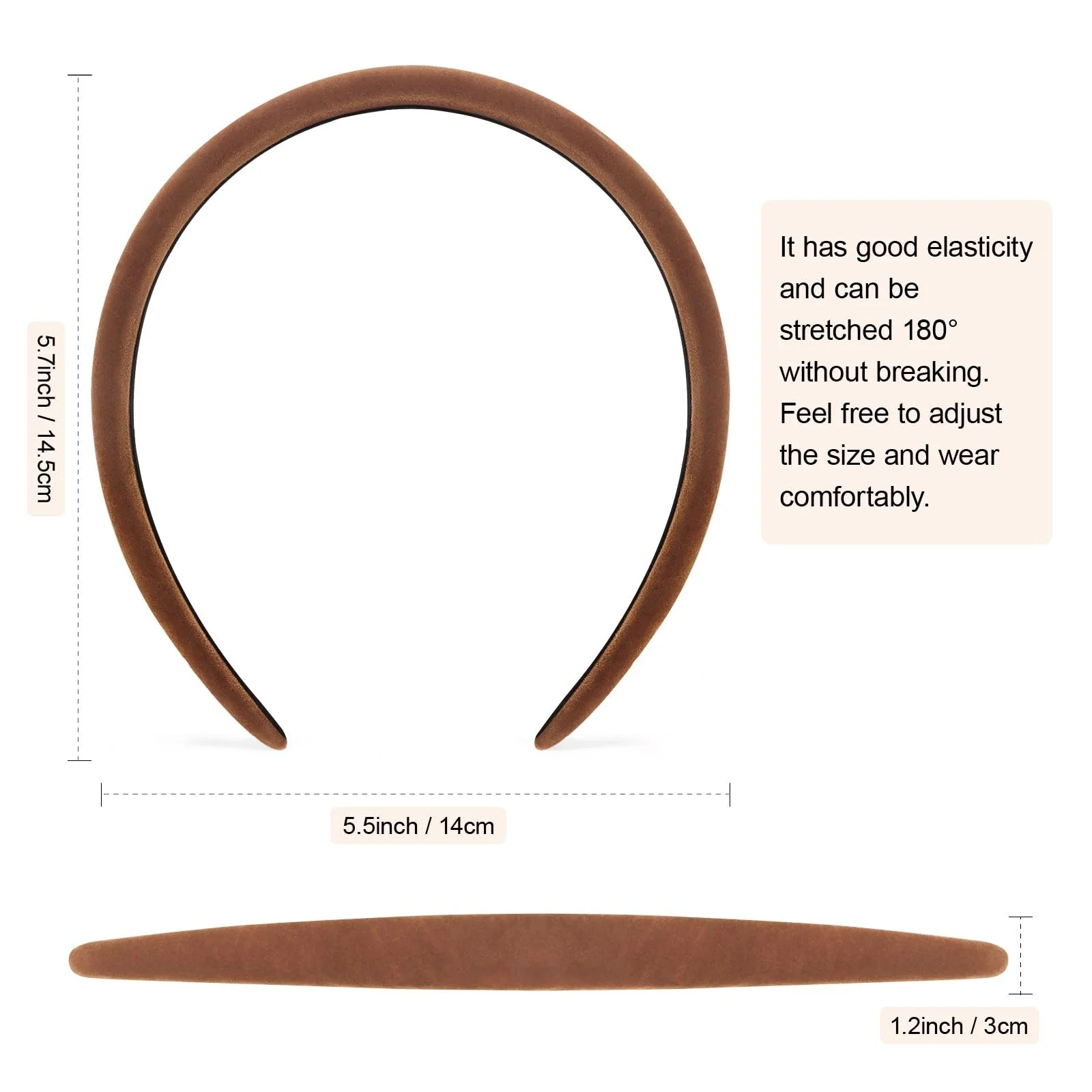 Обруч на голову Вузол DRESHOW 4 шт., фото №3