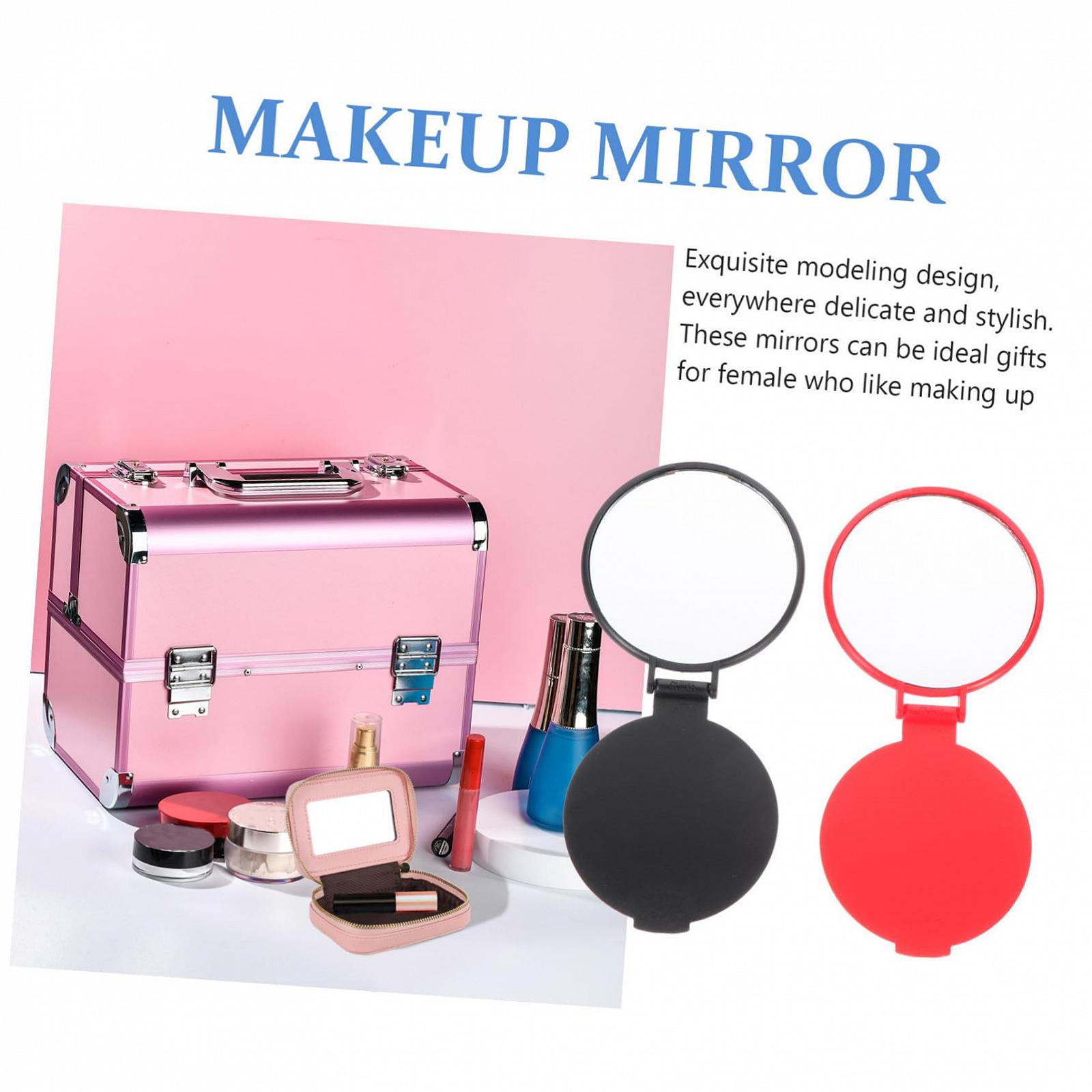 Зеркало Angoily 16St одностороннее для макияжа ручное маленькое складное для девочек для путешествий, фото №5