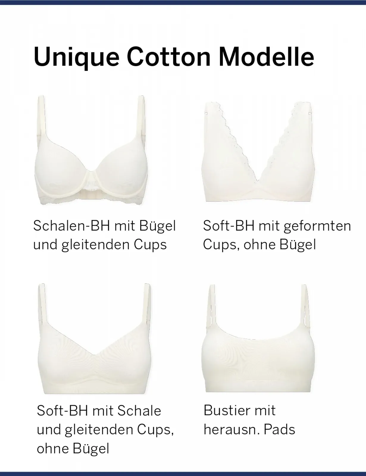 Бюстгальтер Schiesser Unique Cotton на кісточках з формованою чашкою, фото №5
