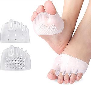 Роздільники для пальців ніг Силіконові накладки для передньої частини стопи Ортопедичні - Фото 1