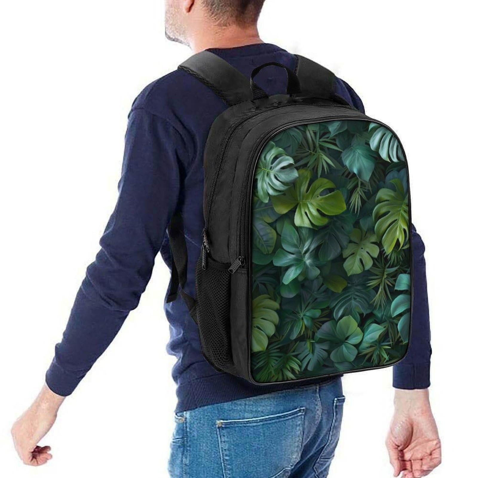 Школьный рюкзак FPAKAKIIE Tropical Leaf для девочек-подростков, школьный ранец для начальной школы, детская школьная сумка, повседневный рюкзак, 40x28x16 см, фото №5