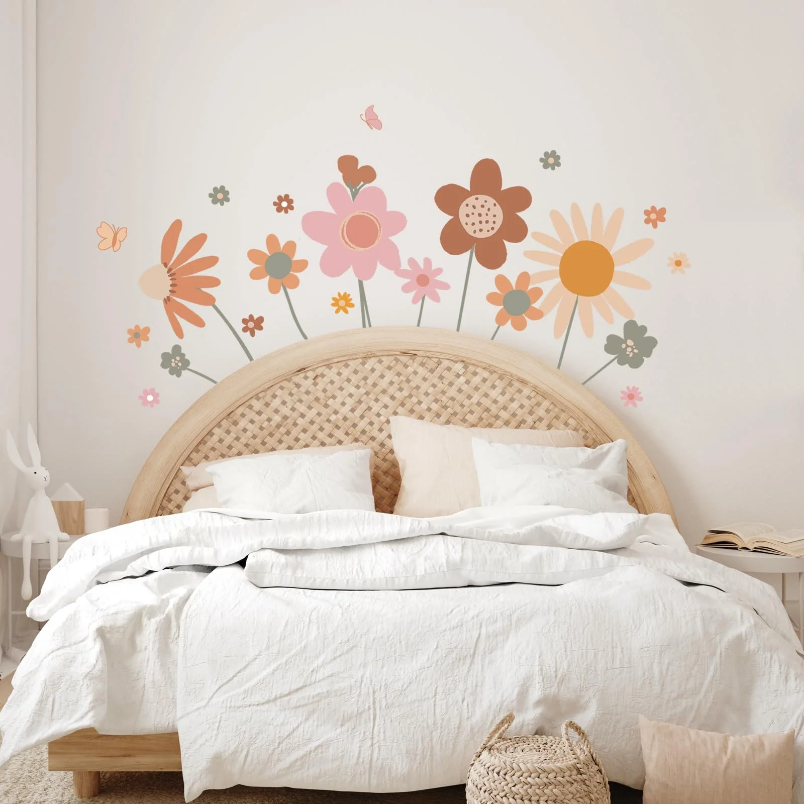 Наклейка на стіну Tanlaby Boho Retro Flowers Різнокольорова, фото №3