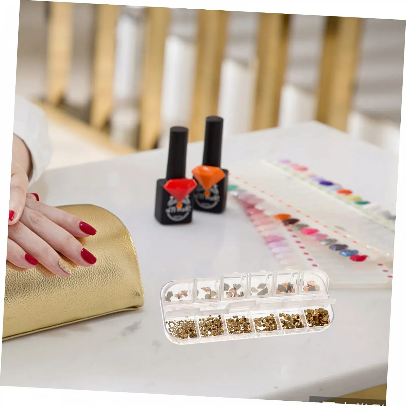 Стразы для ногтей Healeved, 12 сеток, плоские кристаллы AB, кристаллы для самодельного маникюра, аксессуары для нейл-арта, стеклянные подвески, украшения для ногтей, фото №5