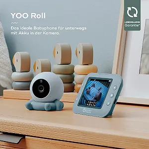 Відеоняня Babymoov YOO ROLL, екран 3,5 дюйми, дальність 300 м, нічне бачення synthetic.ua - Фото 1