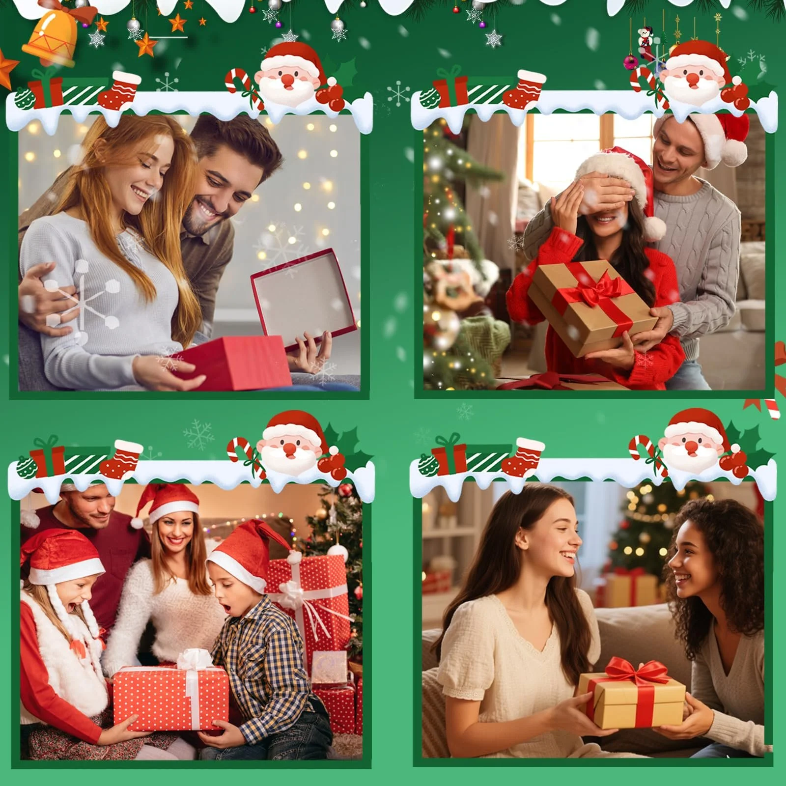 Набор подарочный Крем для рук и лосьон для тела Рождественский, с 3 кремами для рук и 2 кремами для тела, Мини крем для рук, Увлажняющий крем для сухих потрескавшихся рук и тела на зиму, Зимний подарок для женщин / мужчин / мам, фото №7