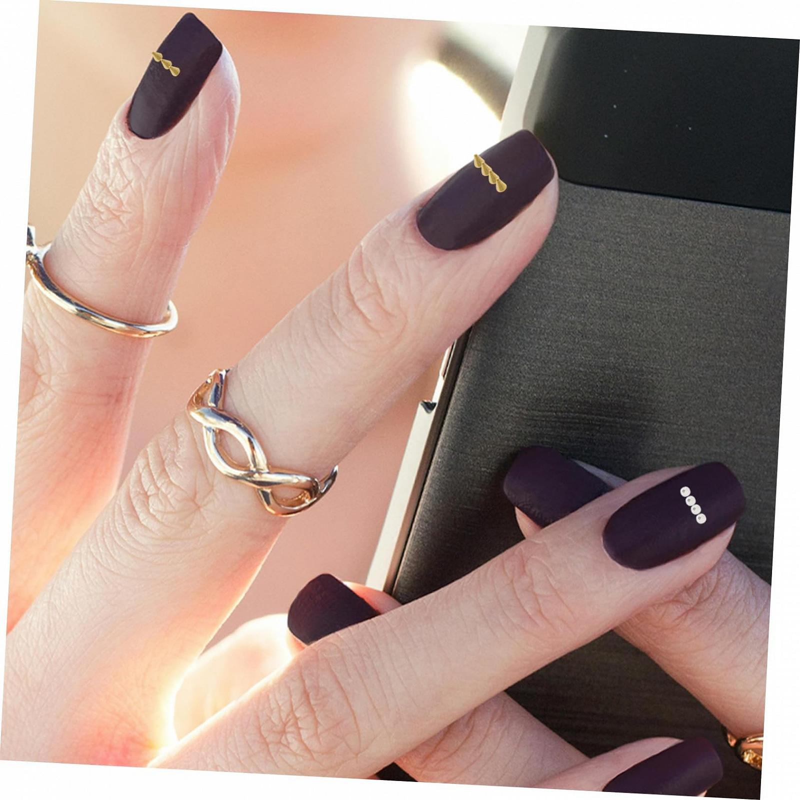 Прикраса для ногтей 200шт Металлические украшения для ногтей для женщин Камни для ногтей большой упаковкой для гелевых акриловых ногтей, фото №2