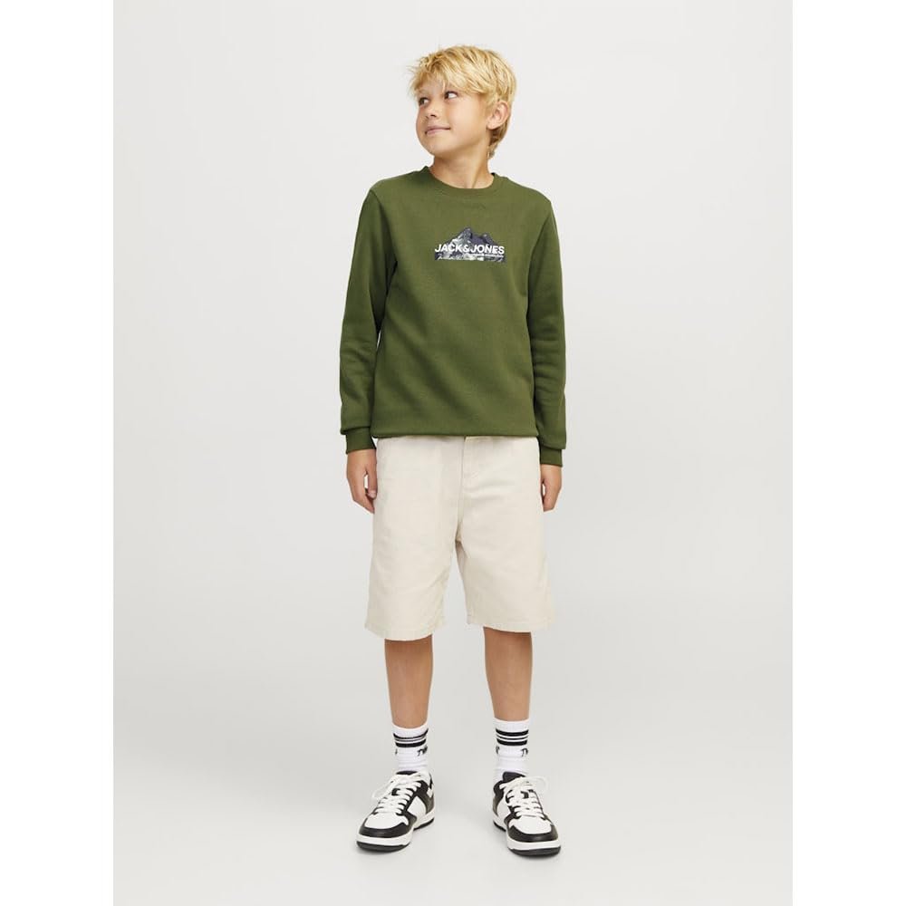Толстовка JACK&JONES JUNIOR Jcomountain Logo Sweat Crew Neck Sn Mni для мальчиков, фото №6